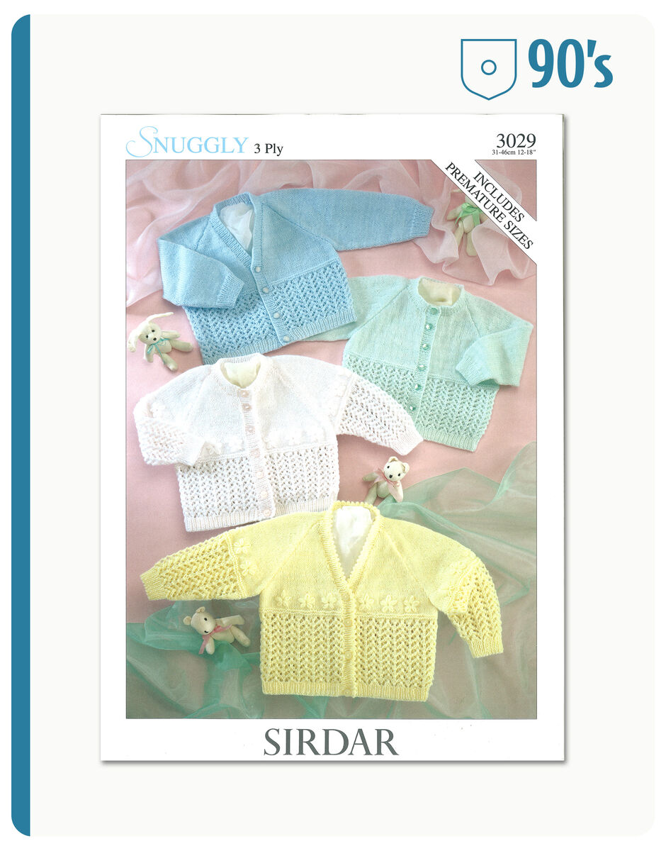 SIRDAR 3029 90's Baby Cardigan