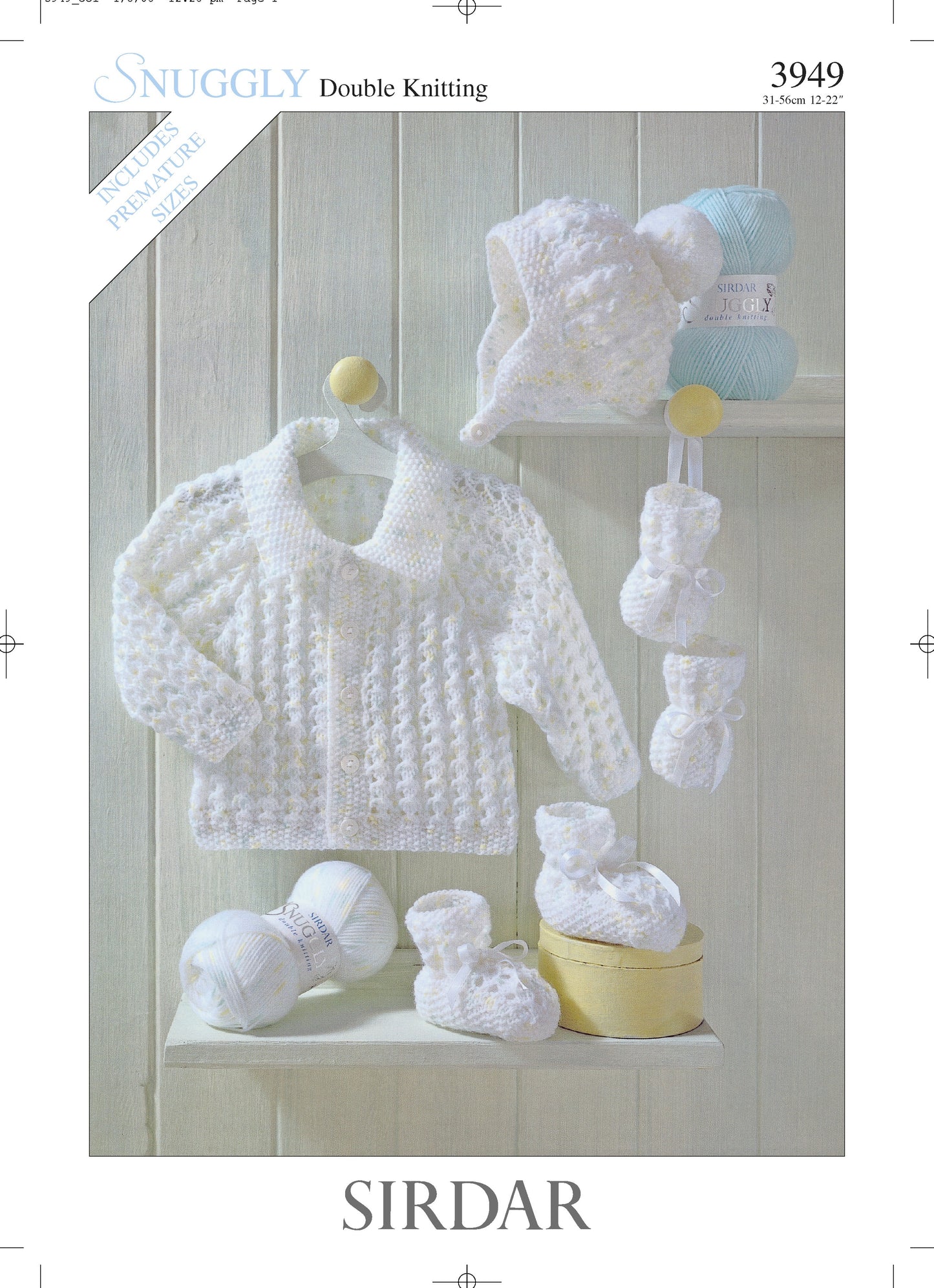 SIRDAR 3949 BABY JACKET OR COAT