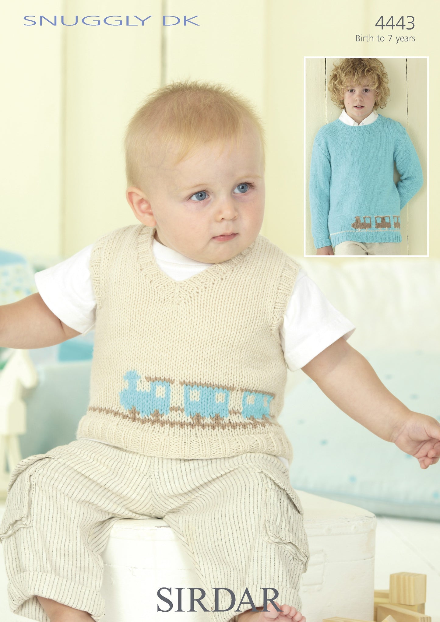 SIRDAR 4443 Boys Sweater and Tanktop