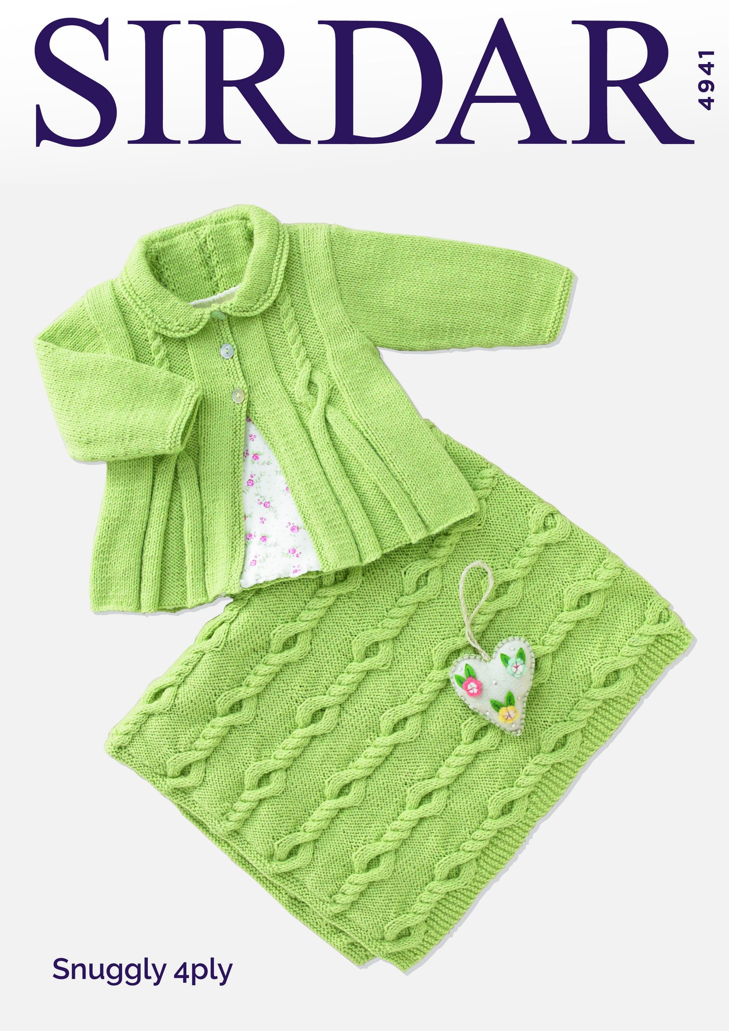 SIRDAR 4941 Baby Girl's Matinee Coat and Blanket