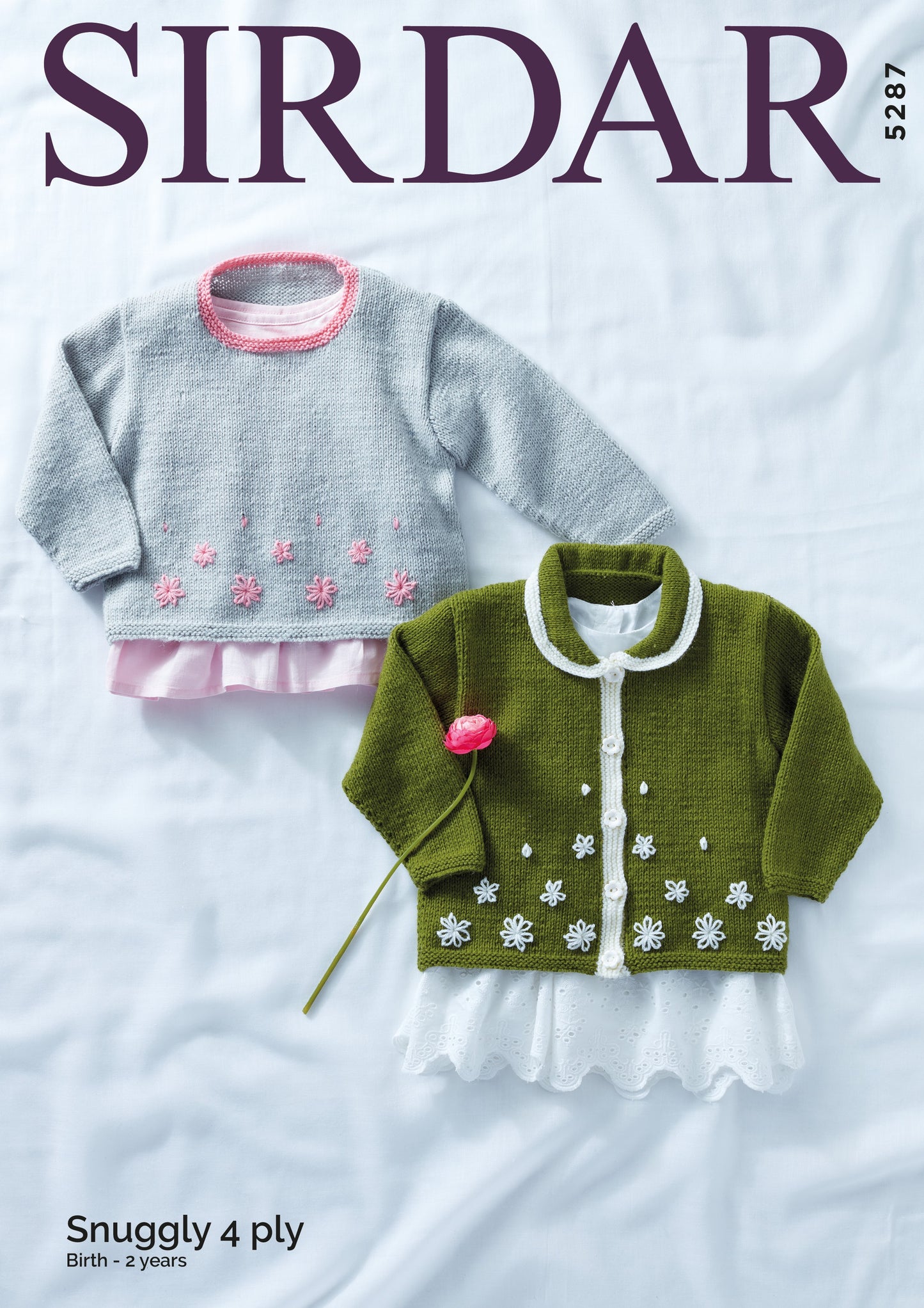 SIRDAR 5287 Cardigan and Sweater