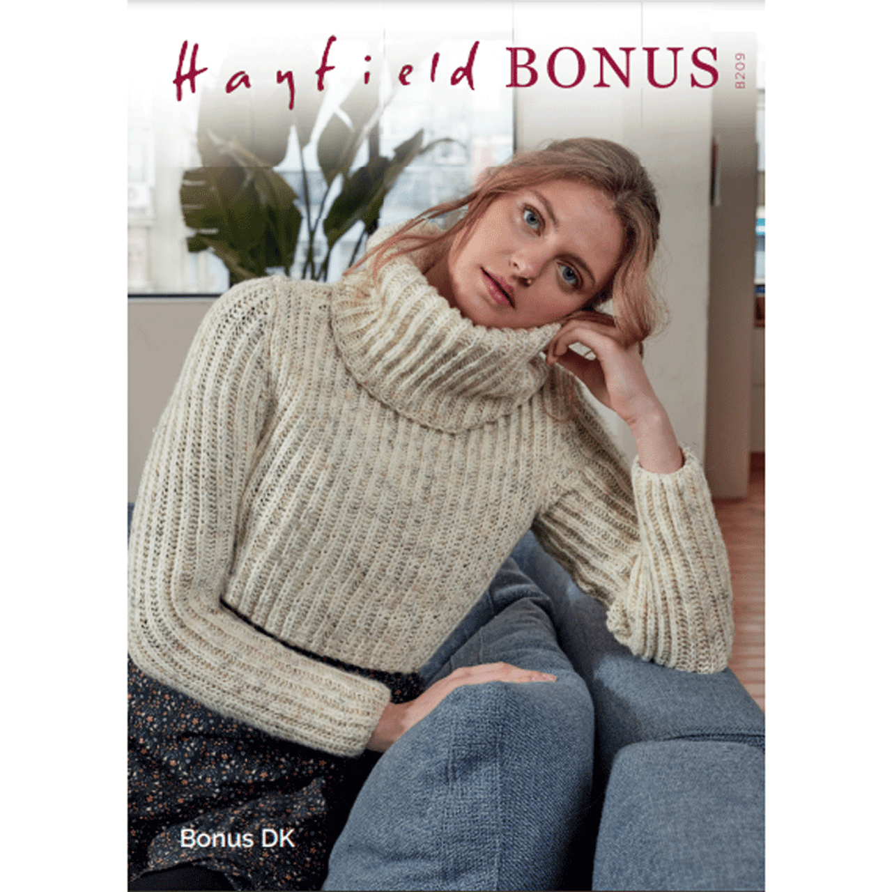 SIRDAR 8209 Cropped Polo Sweater in Hayfield Bonus DK
