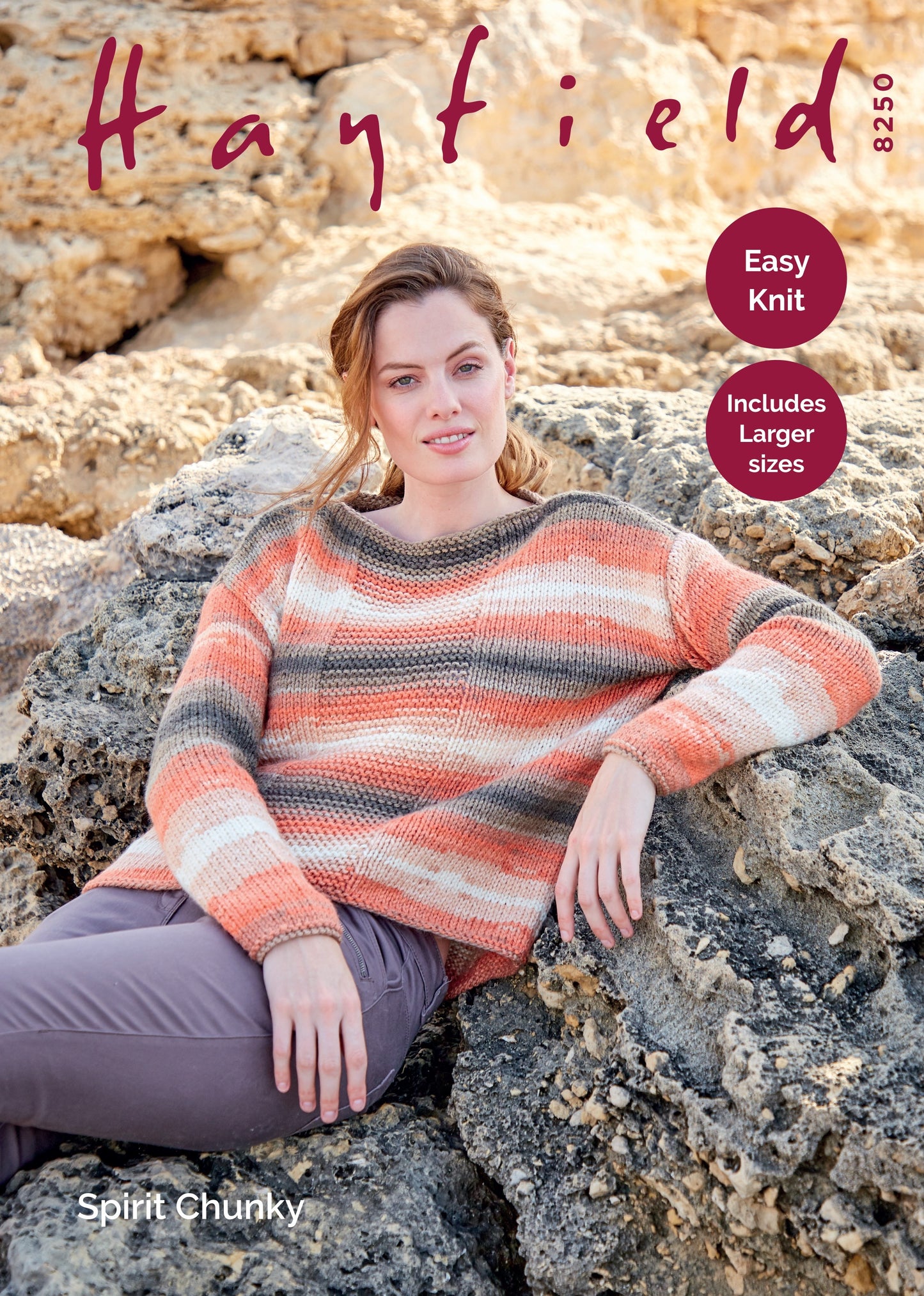 SIRDAR 8250 Woman’s Sweater in Hayfield Spirit Chunky