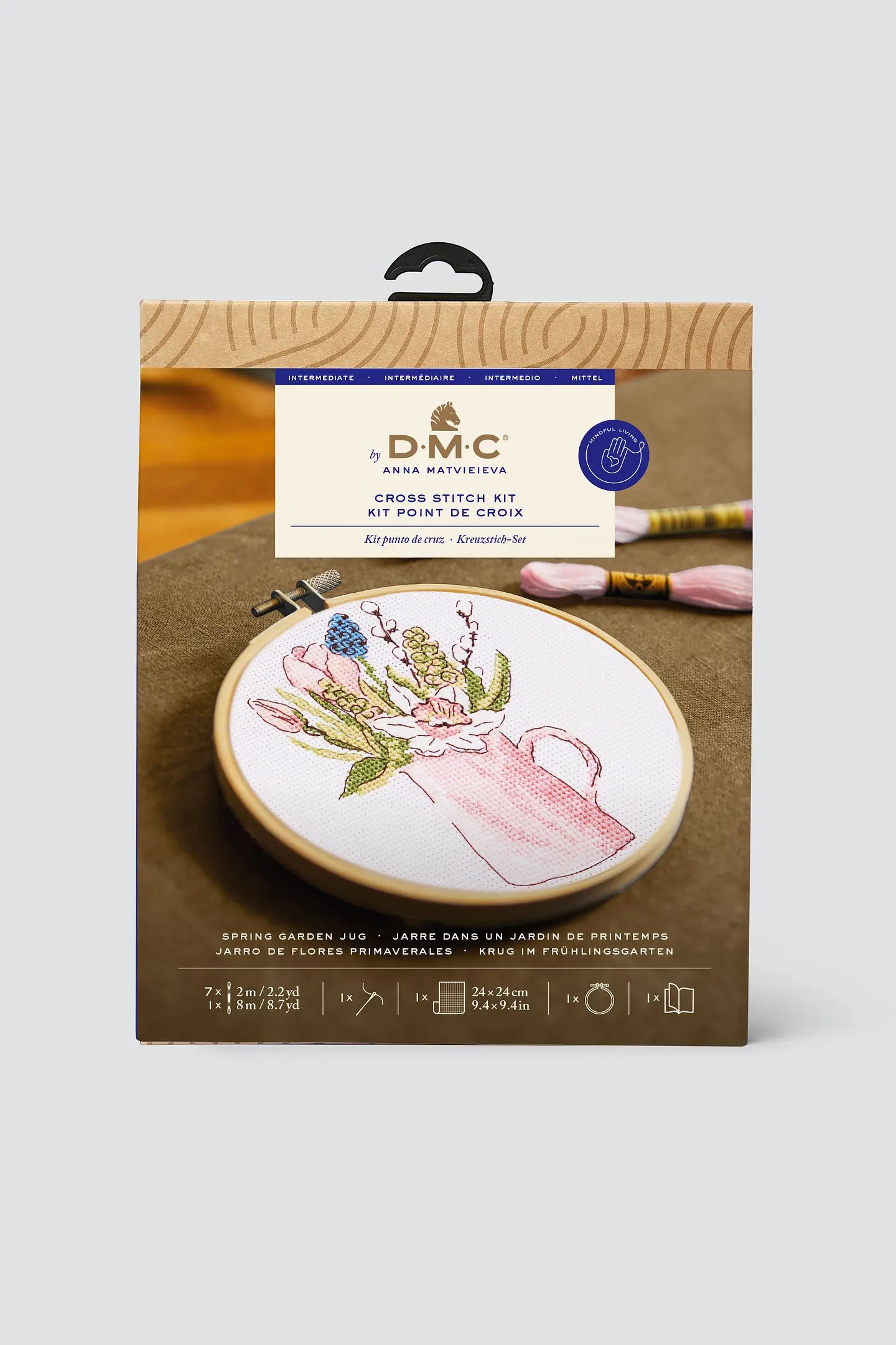SPRING GARDEN JUG CROSS STITCH KIT