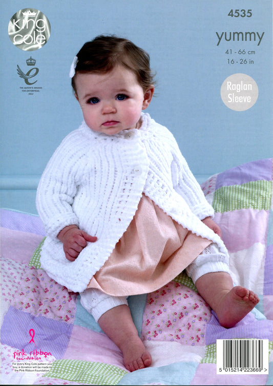 KING COLE 4535 Babies’ Jackets in Yummy Chunky