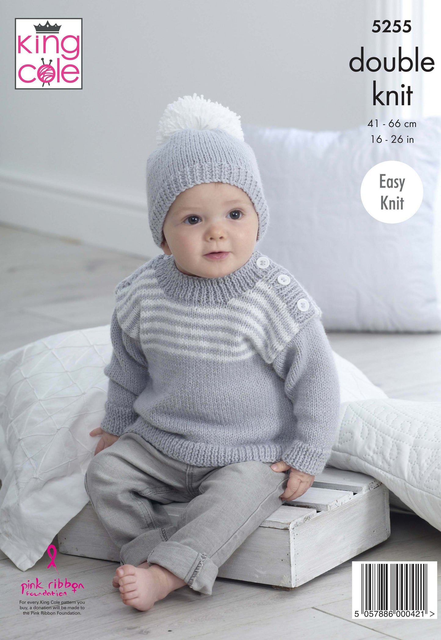 KING COLE 5255 Sweaters & Hats in Big Value Baby DK 50g