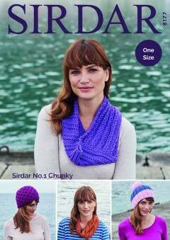 SIRDAR 8177 Cardigans (Round & V‑Neck) in Hayfield Bonus Chunky