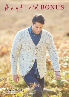 Sirdar 8294 Man's Cardigan in Hayfield Bonus Chunky
