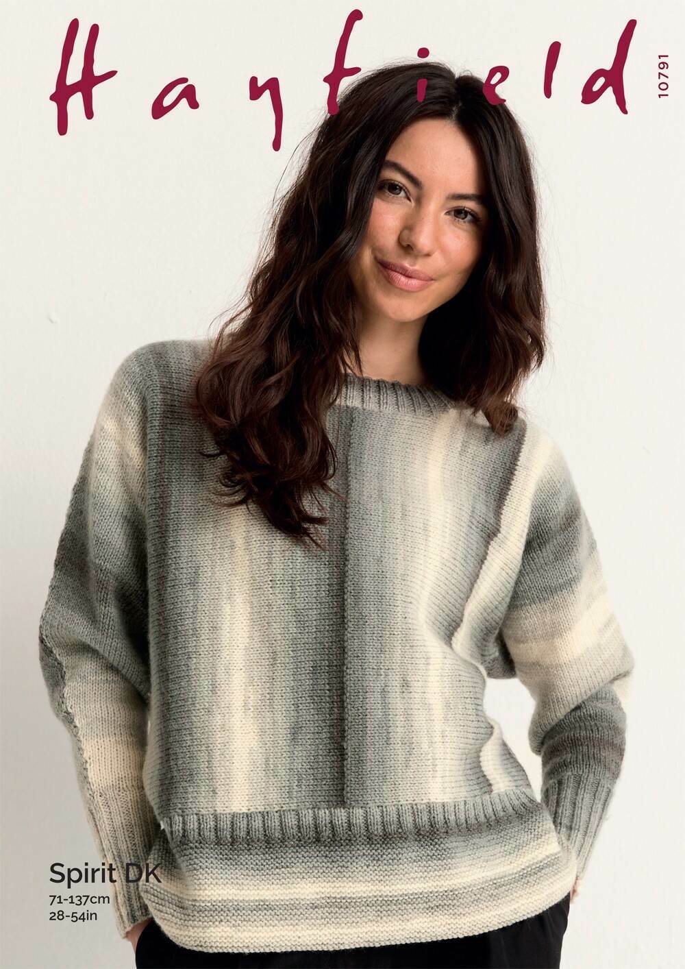 SIRDAR 10791  Deep Rib Boxy Sweater in Hayfield Spirit DK