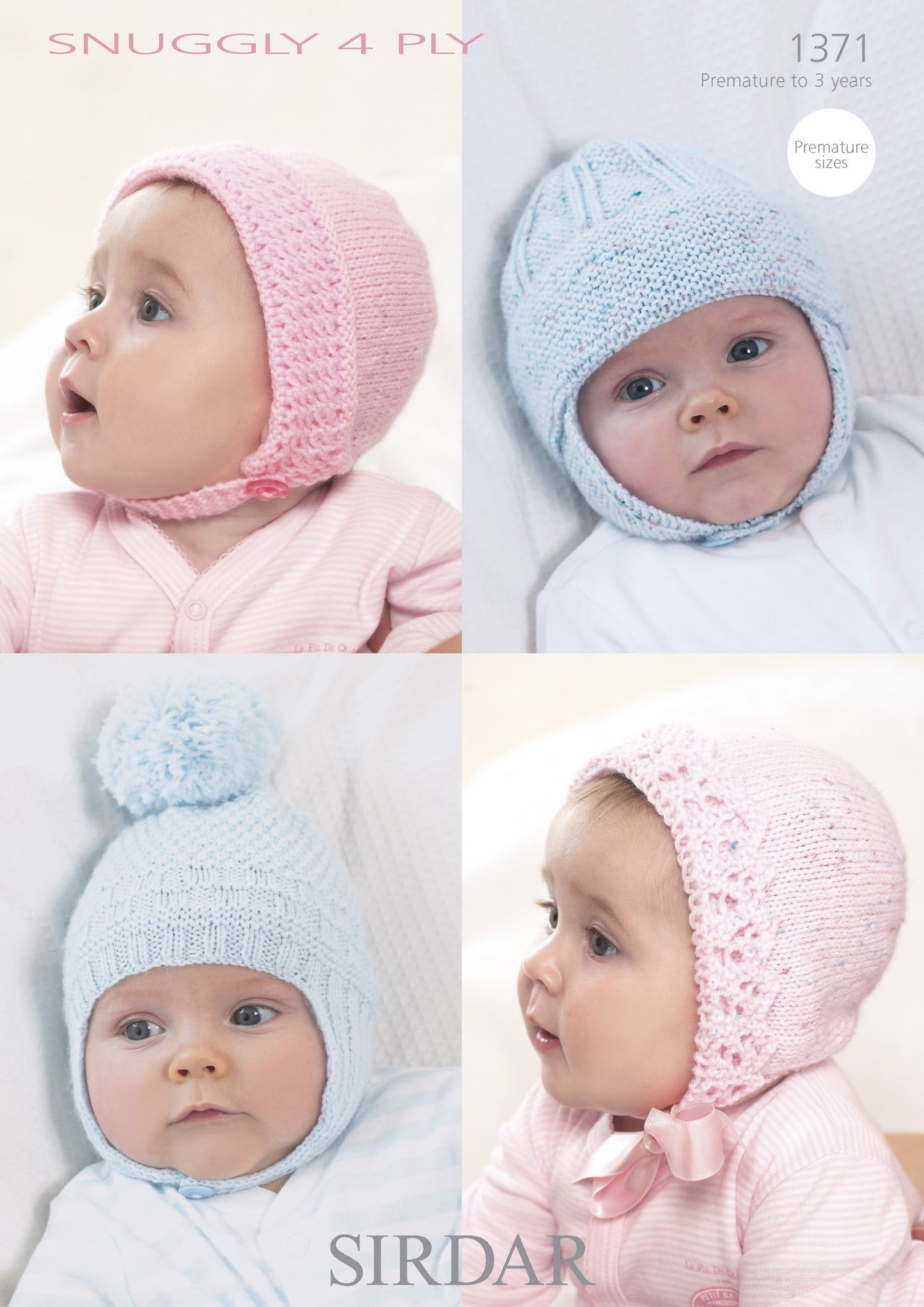 SIRDAR 1371   Baby Hats