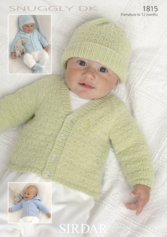 SIRDAR 1815   CARDIGAN, HATS, MITTENS & BOOTIES