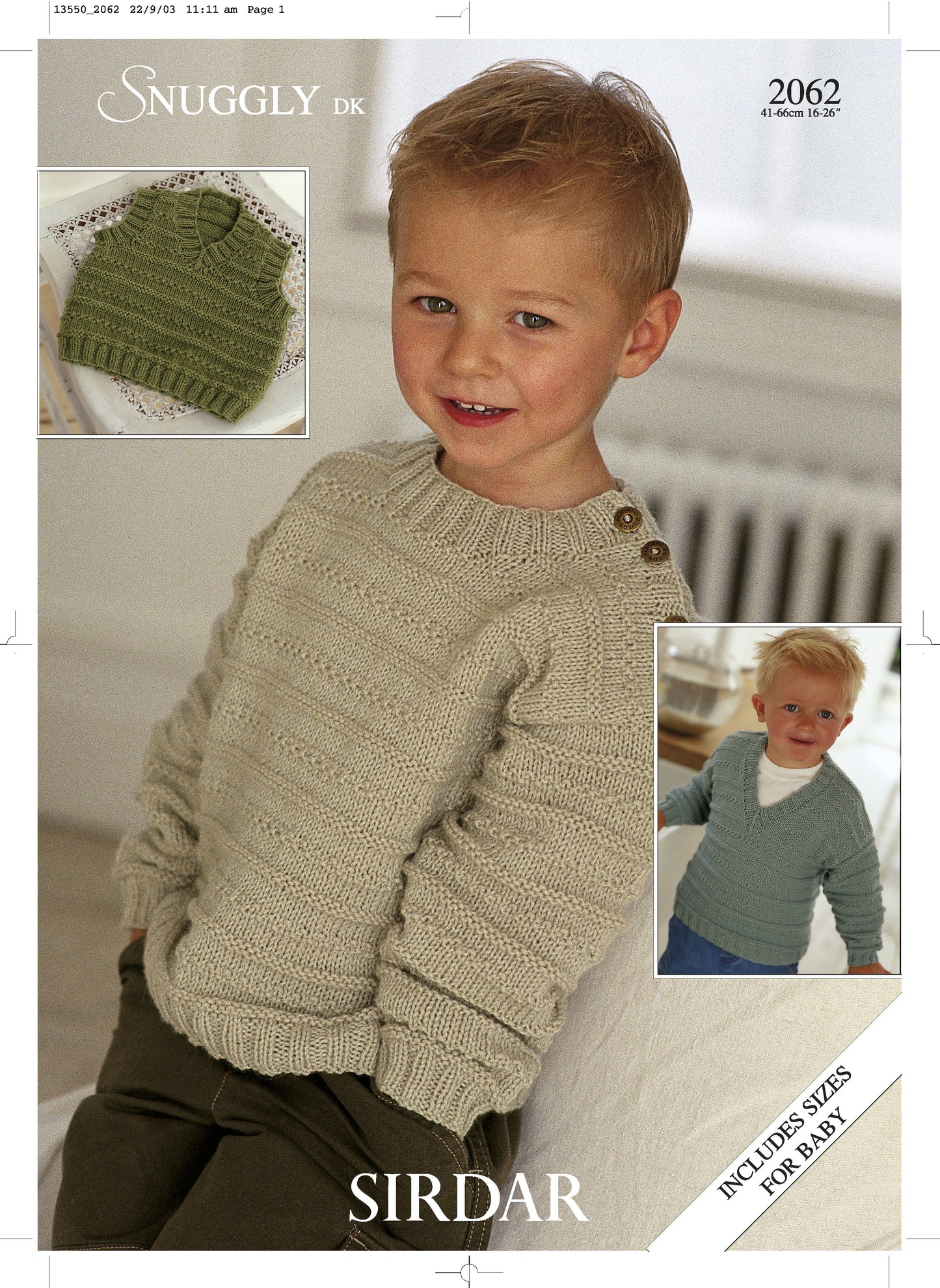 SIRDAR 2062  SWEATERS & SLIPOVER