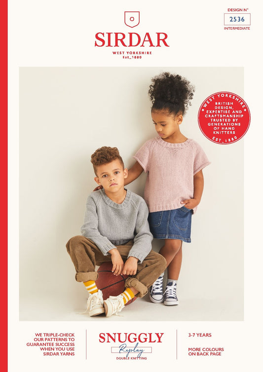 SIRDAR 2536  Long and Short Sleeve Sweaters