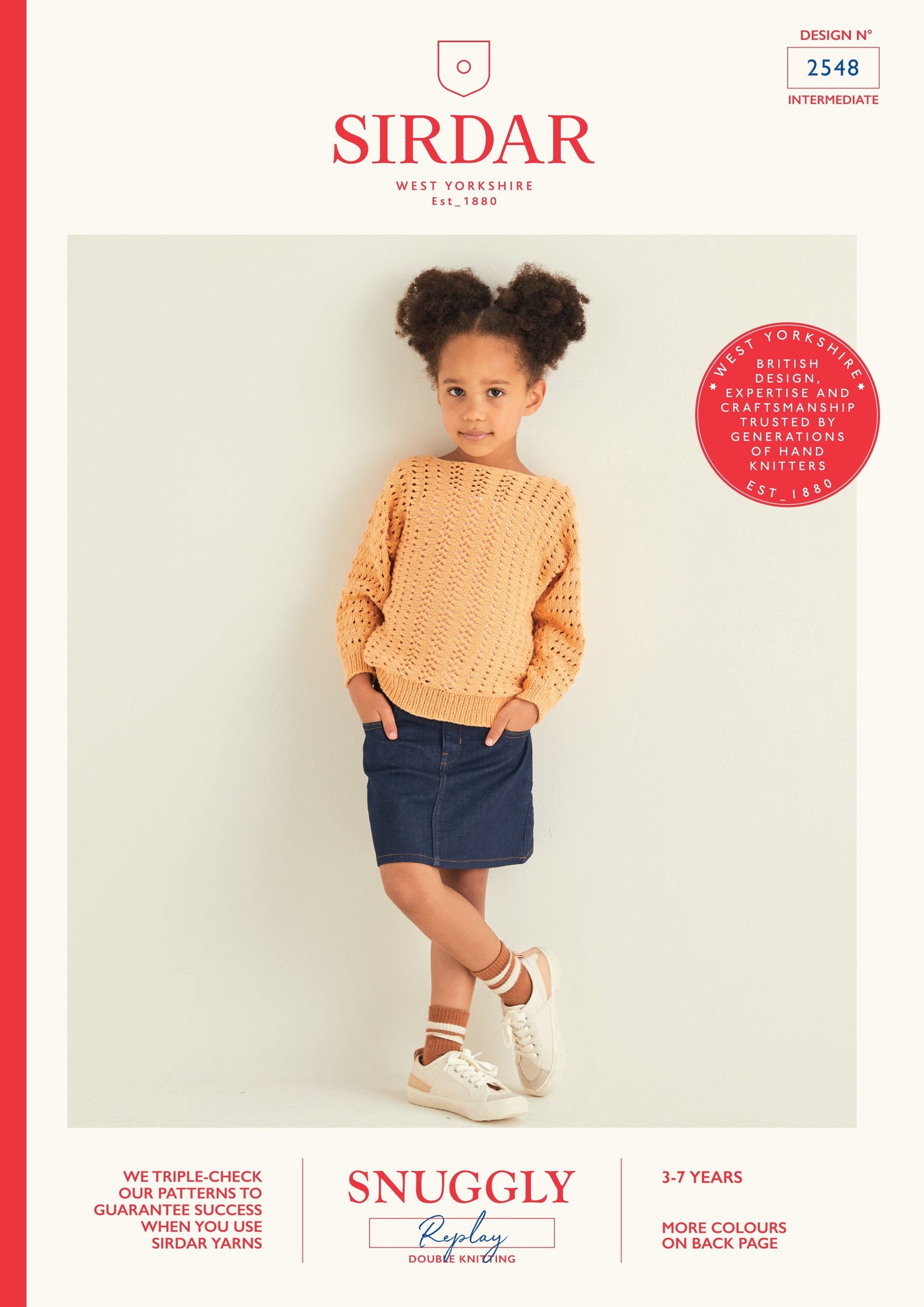 SIRDAR 2548  Girls Sweater