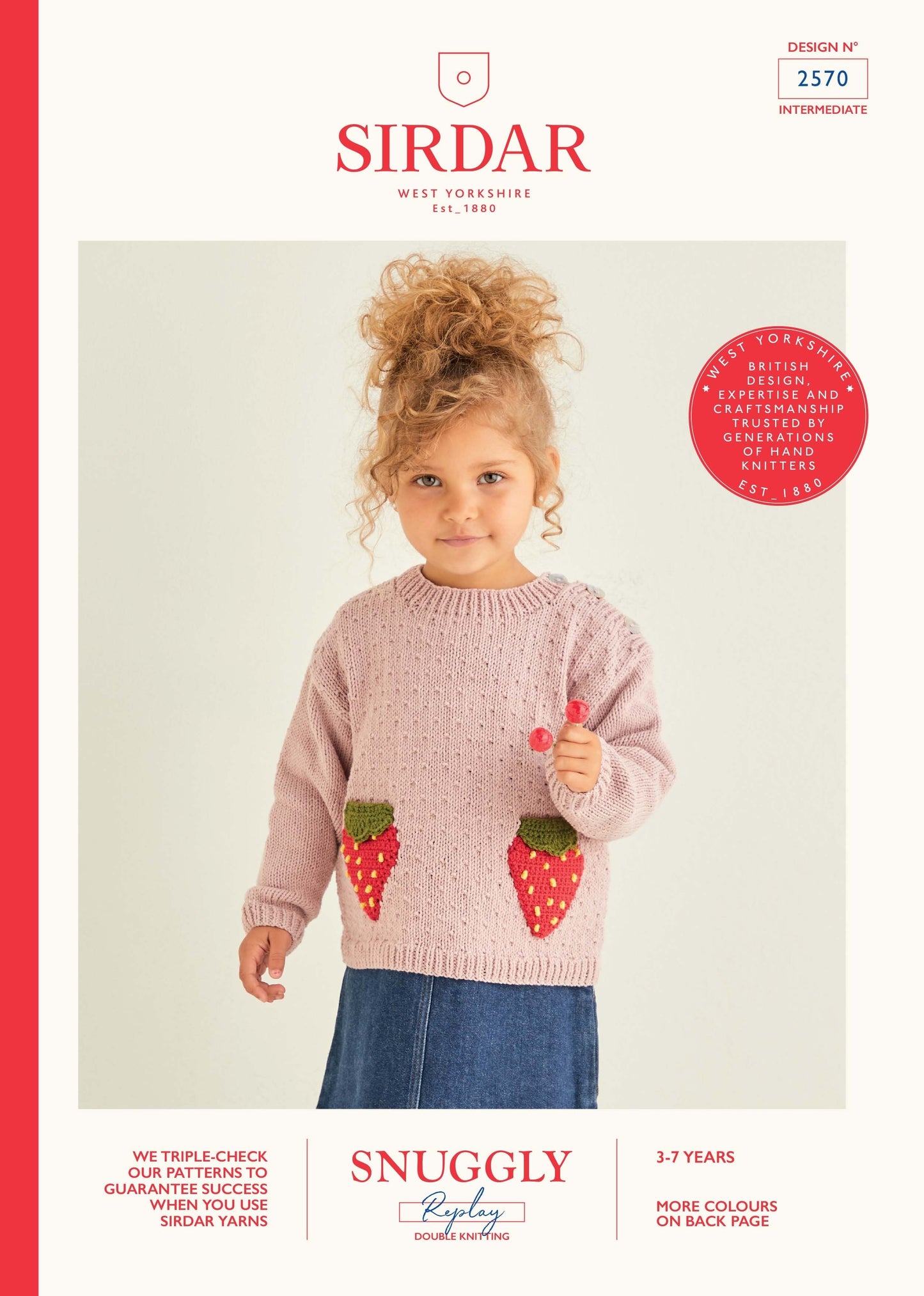 SIRDAR 2570  Strawberry Sweater and Cardigan