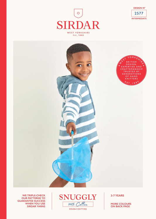 SIRDAR 2577  Deck Chair Striped Hoodie