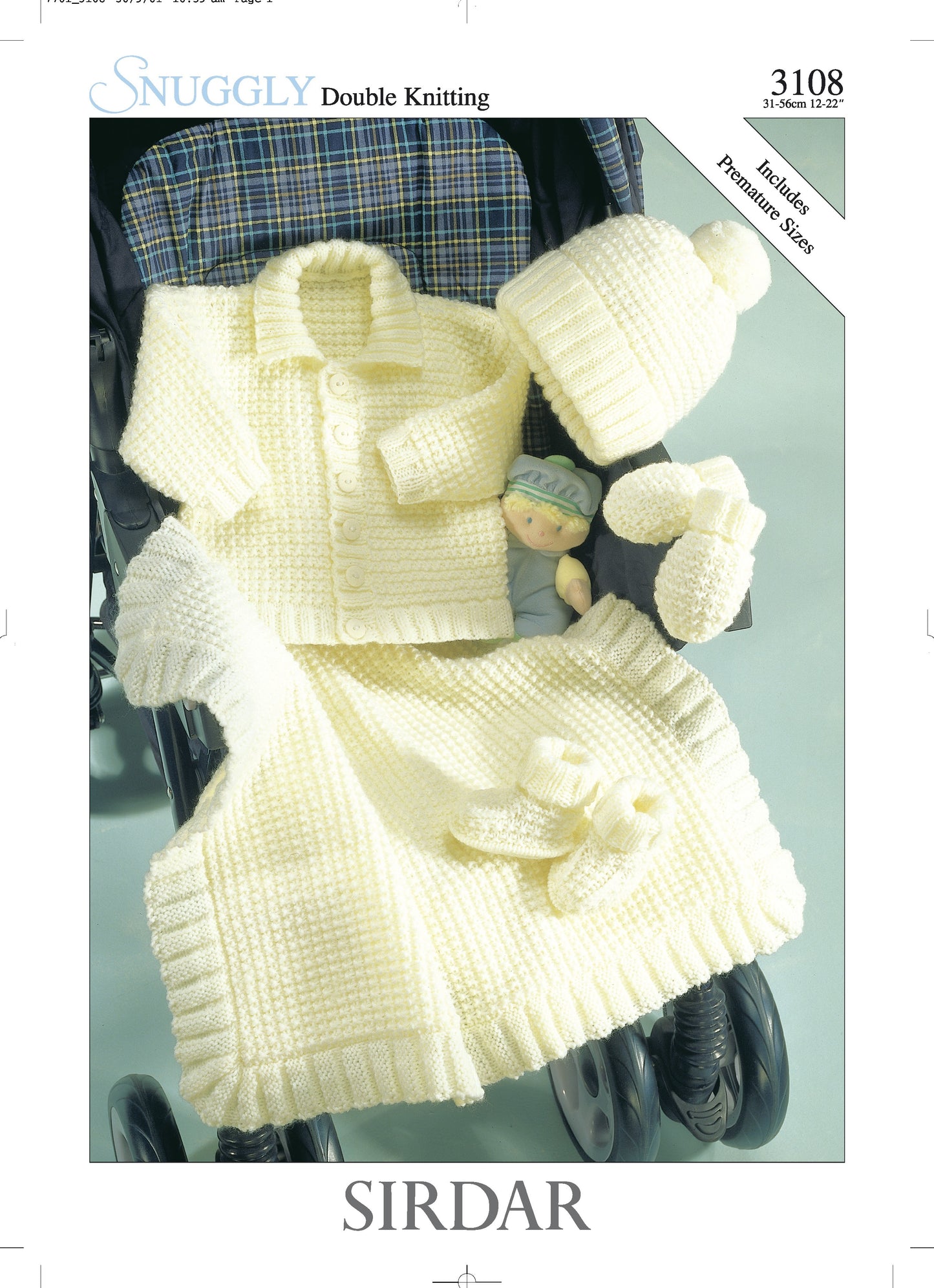 SIRDAR 3108   BABY JACKET OR COAT