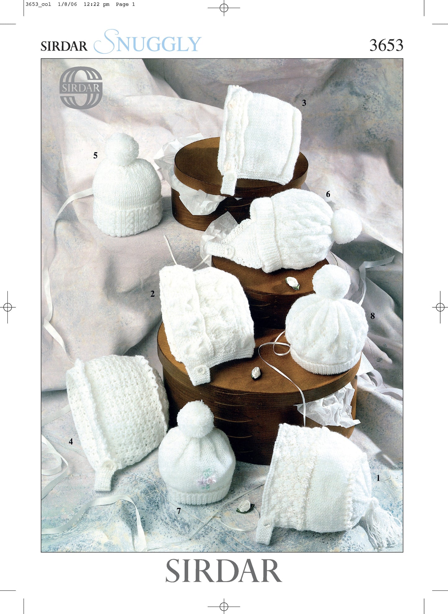 SIRDAR 3653   BABY HAT OR HOOD