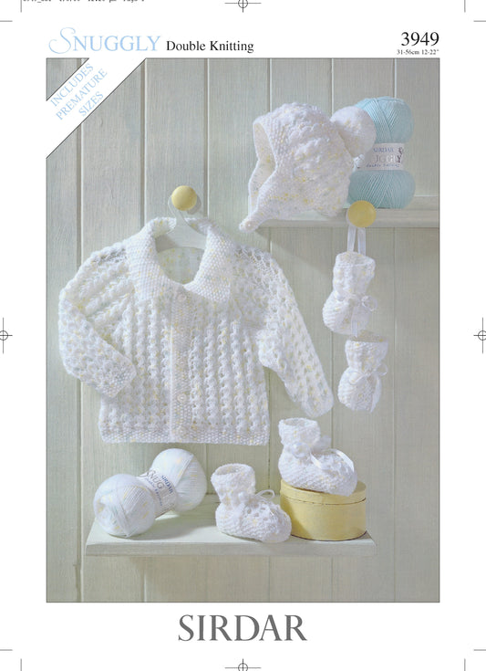 SIRDAR 3949  BABY JACKET OR COAT