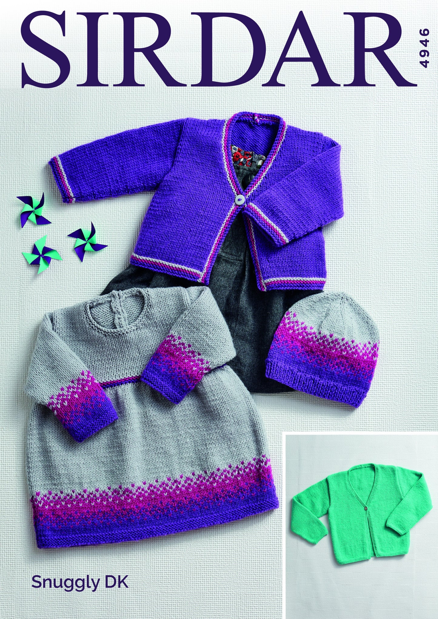 SIRDAR 4946  Dress, Cardigans and Hats