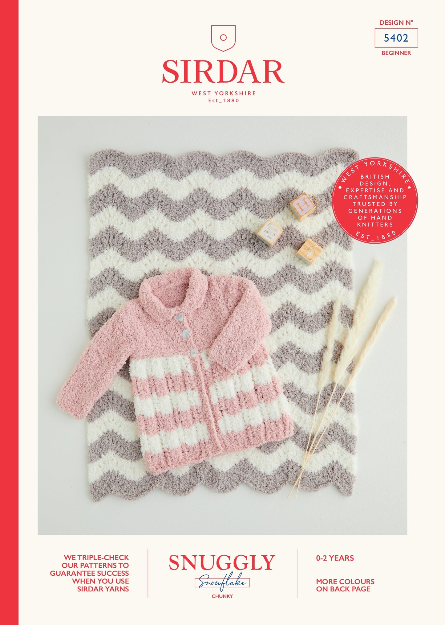 SIRDAR 5402  Coat & Blanket in Snuggly Snowflake Chunky