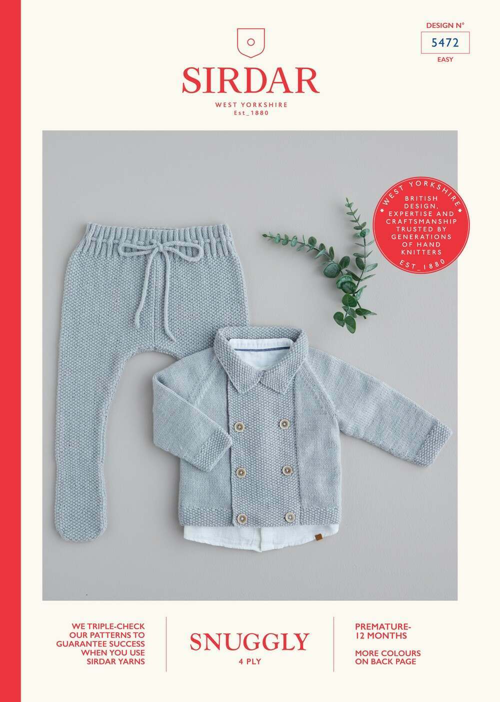 SIRDAR 5472   Cardigan and Legginettes