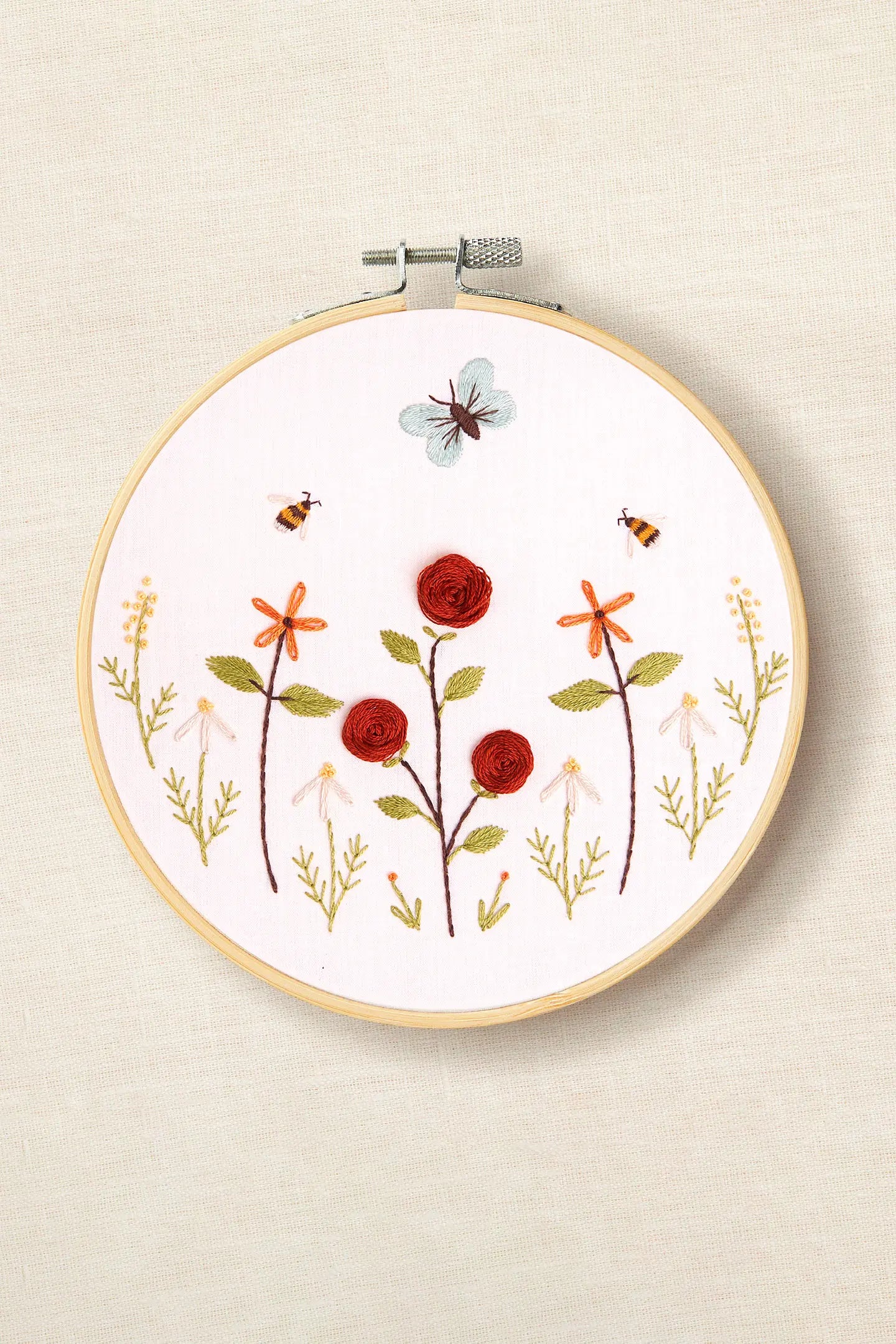 BUTTERFLY GARDEN EMBROIDERY KIT