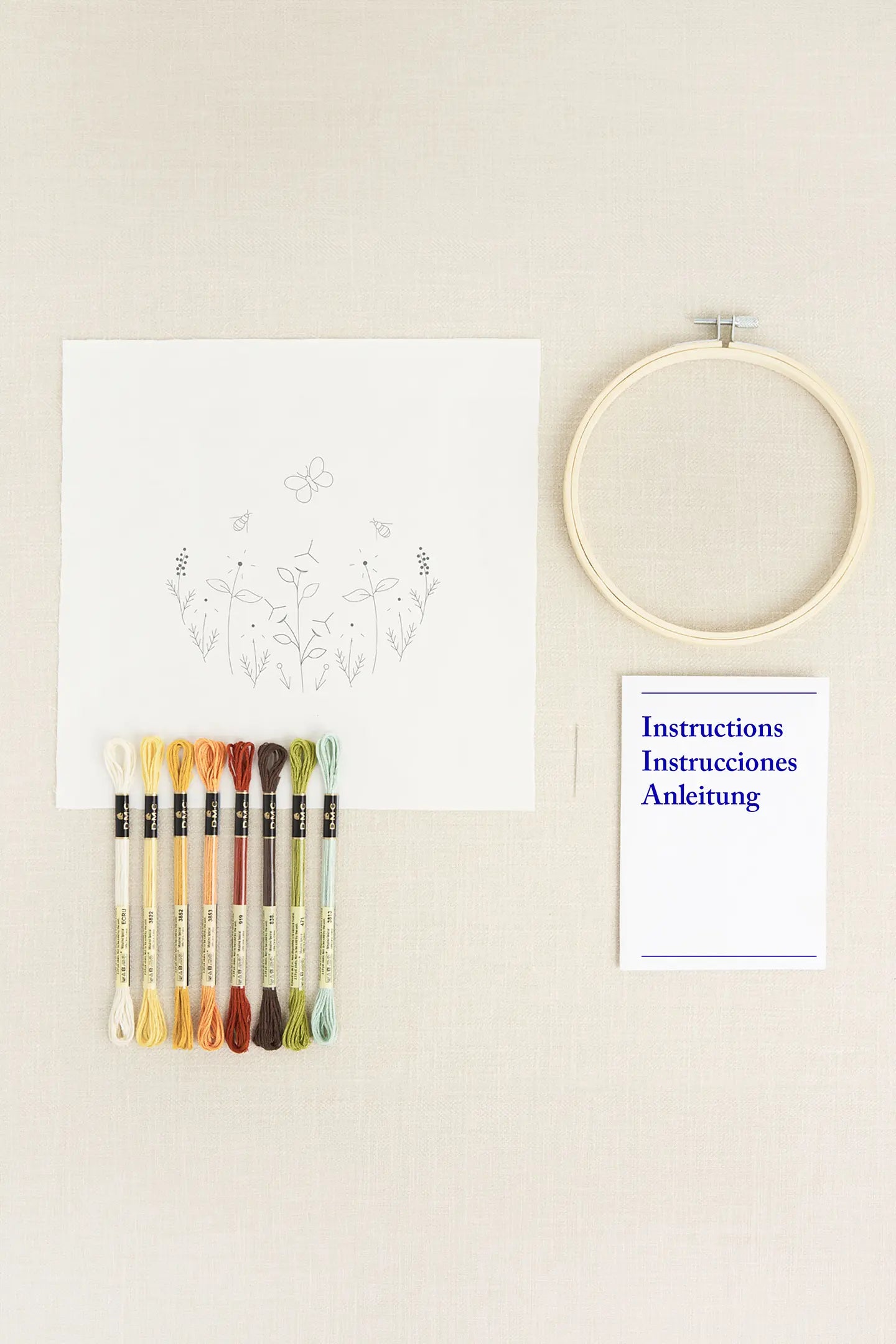 BUTTERFLY GARDEN EMBROIDERY KIT