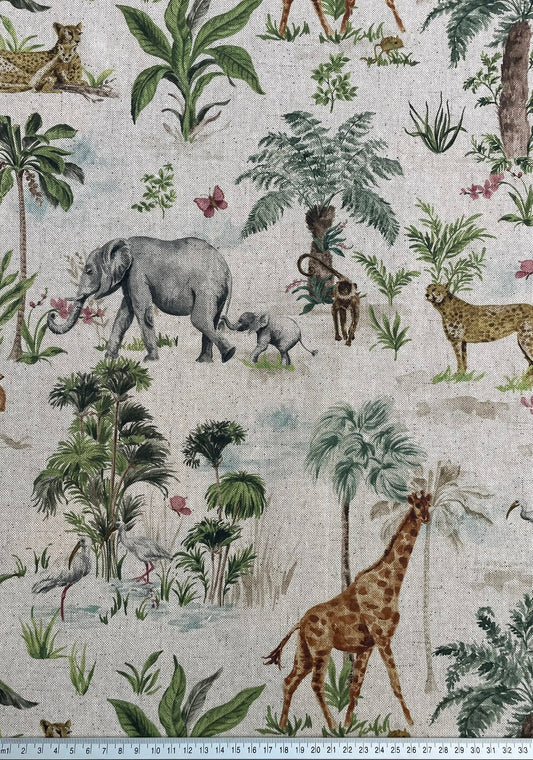 Safari Animals / Linen