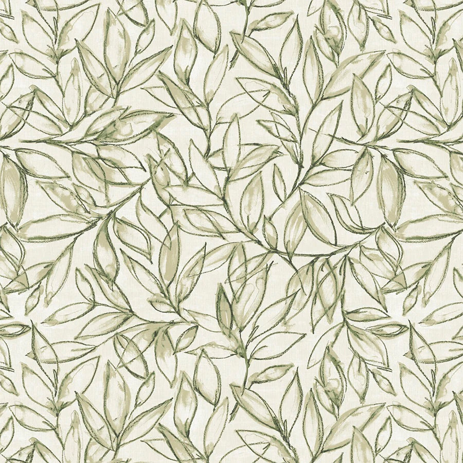 Scattered Leaves/Sage Matt PVC