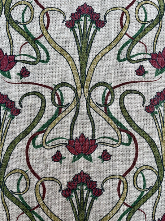 Art Deco Rose / Red Green