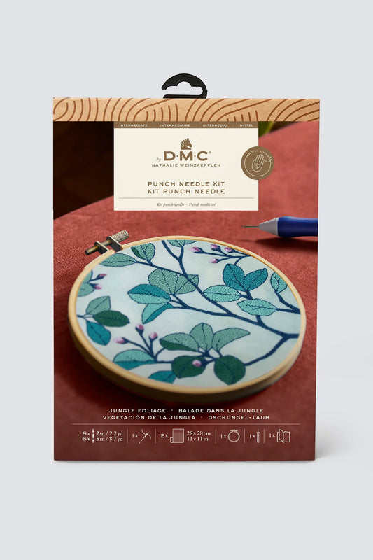 JUNGLE FOLIAGE PUNCH NEEDLE KIT