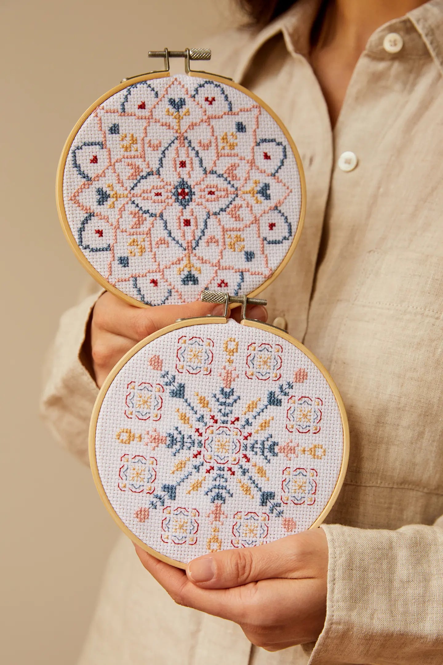 MEDITATIVE MANDALA CROSS STITCH KIT