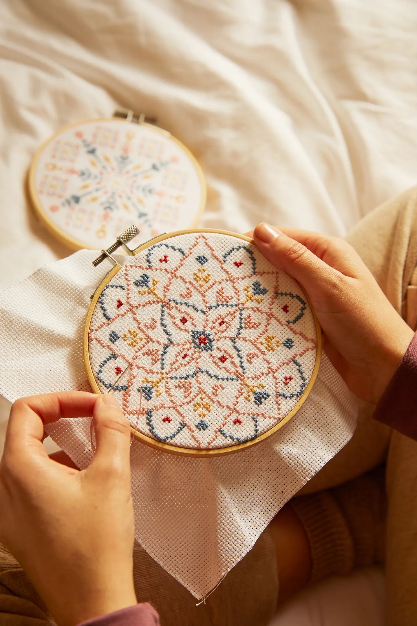 MEDITATIVE MANDALA CROSS STITCH KIT