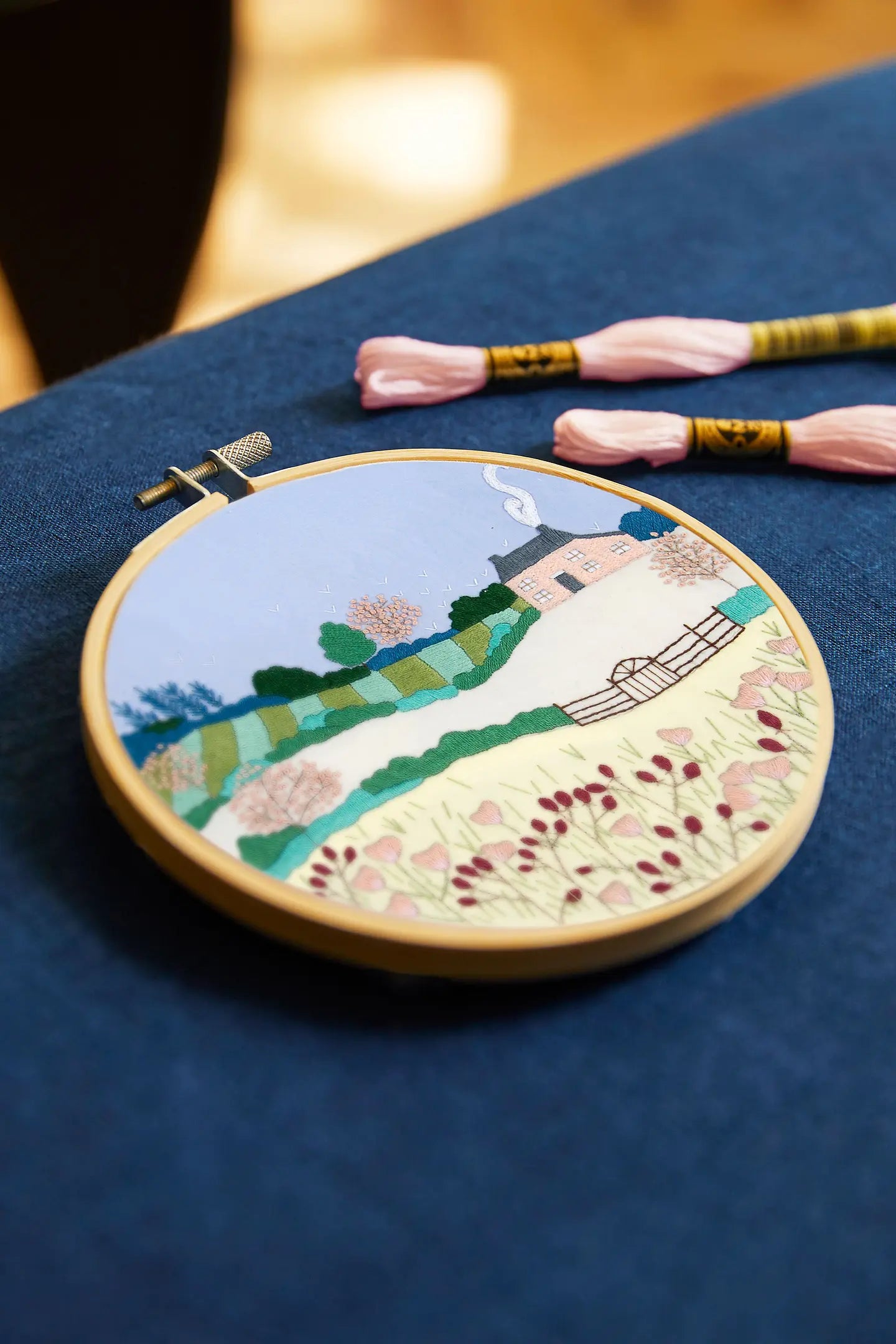 SPRING LANDSCAPE EMBROIDERY KIT