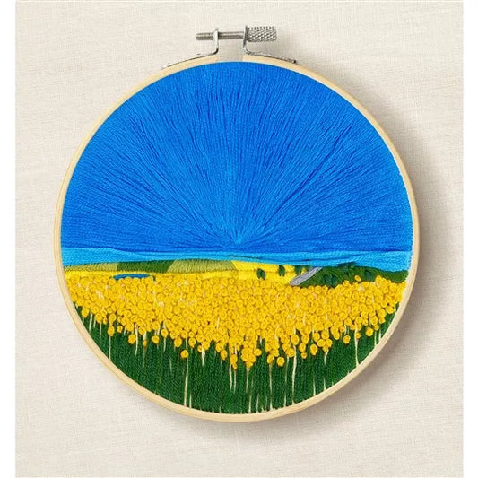 SUNFLOWER FIELDS EMBROIDERY KIT