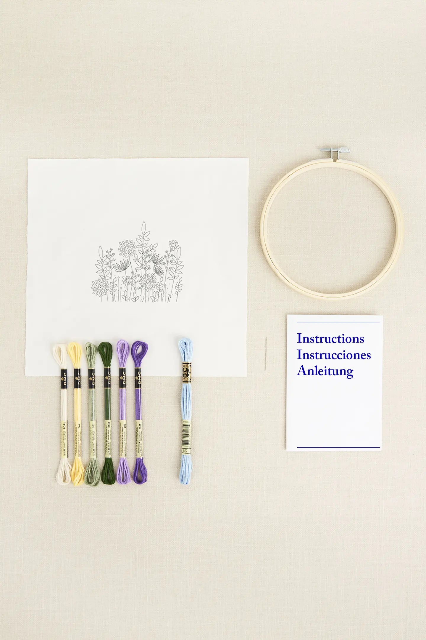 WILD BLOOMS EMBROIDERY KIT