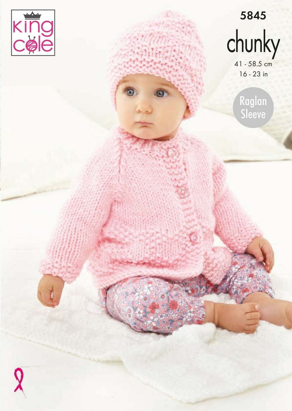 KING COLE 5845  Jacket, Sweater, Hat & Blanket in Comfort Chunky