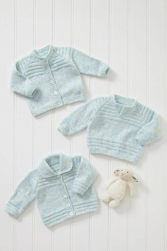 KING COLE 6059  Cardigans & Sweater in Cloud Nine DK