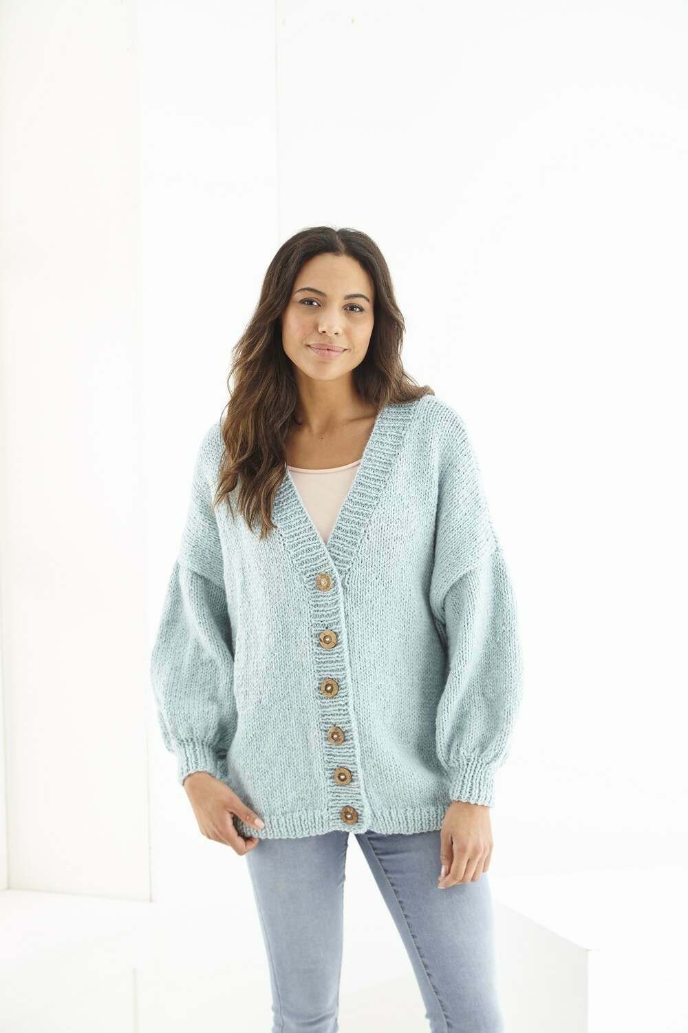KING COLE 6182  Sweater & Cardigan in Big Value Chunky