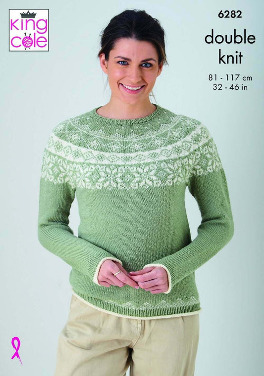 KING COLE 6282  Sweaters in Luxury Merino DK