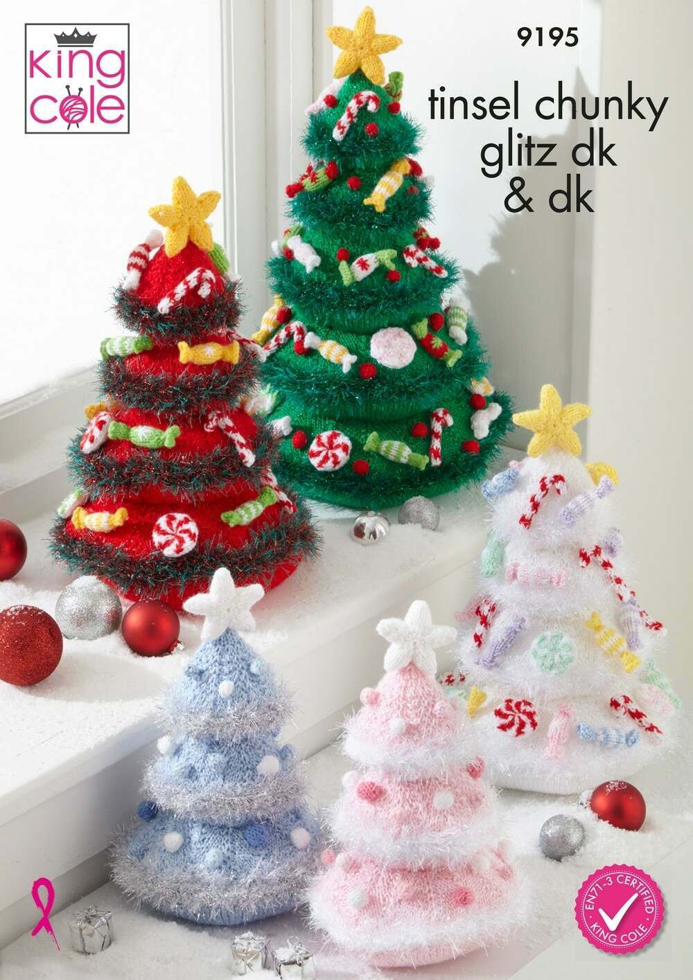KING COLE 9195 Christmas Trees