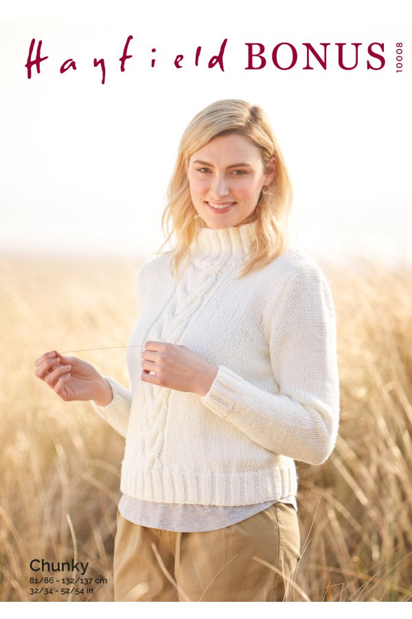 SIRDAR 10008  Sweater in Hayfield Bonus Super Chunky