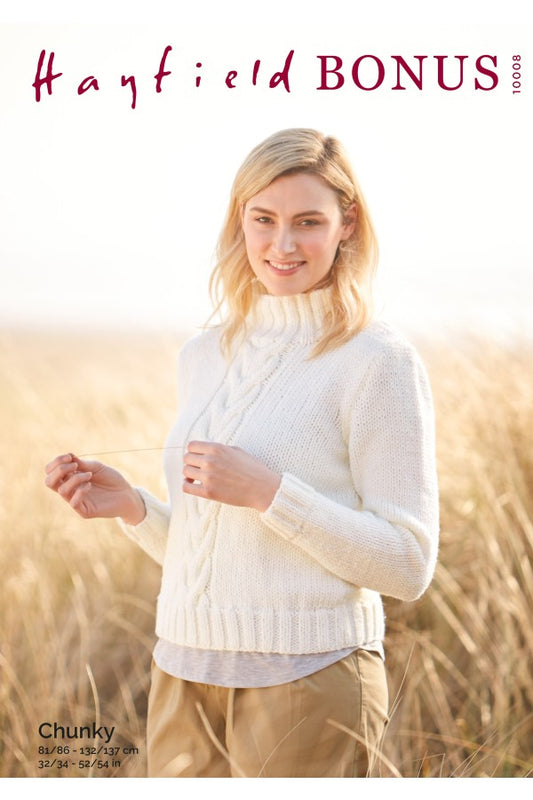 SIRDAR 10008  Sweater in Hayfield Bonus Super Chunky