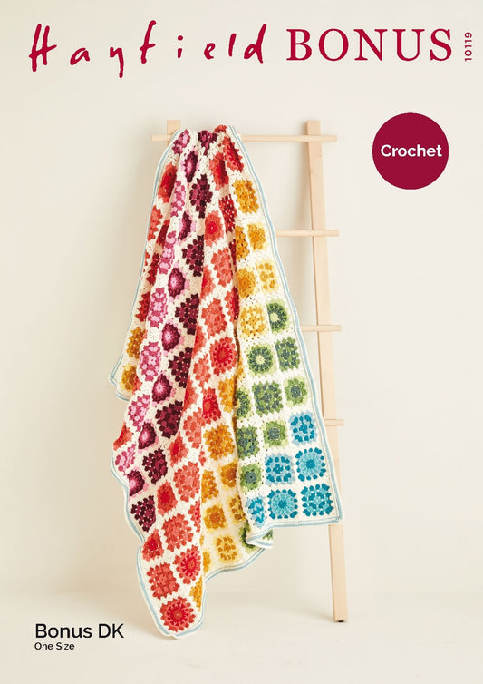SIRDAR 10119  Crochet Blanket in Sirdar Country Classic DK