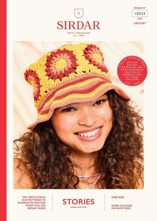 SIRDAR 10533  Womens Crochet Hat in Stories DK