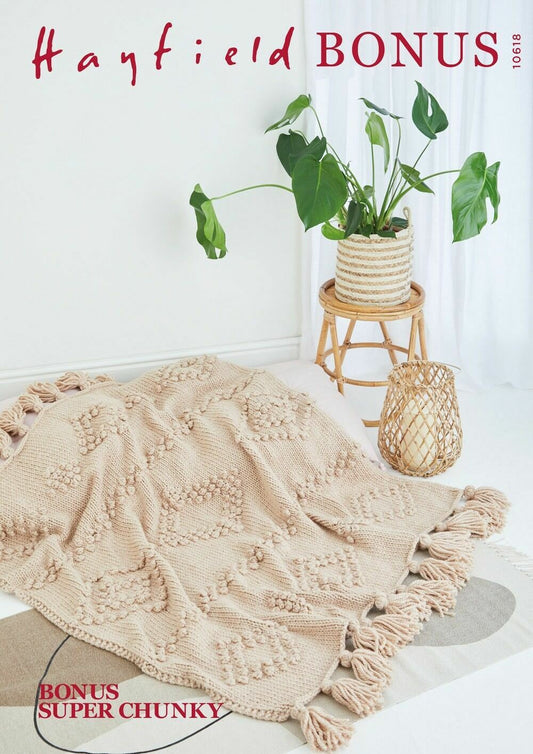 SIRDAR 10618  Rib & Cable Sweater in Hayfield Bonus Super Chunky