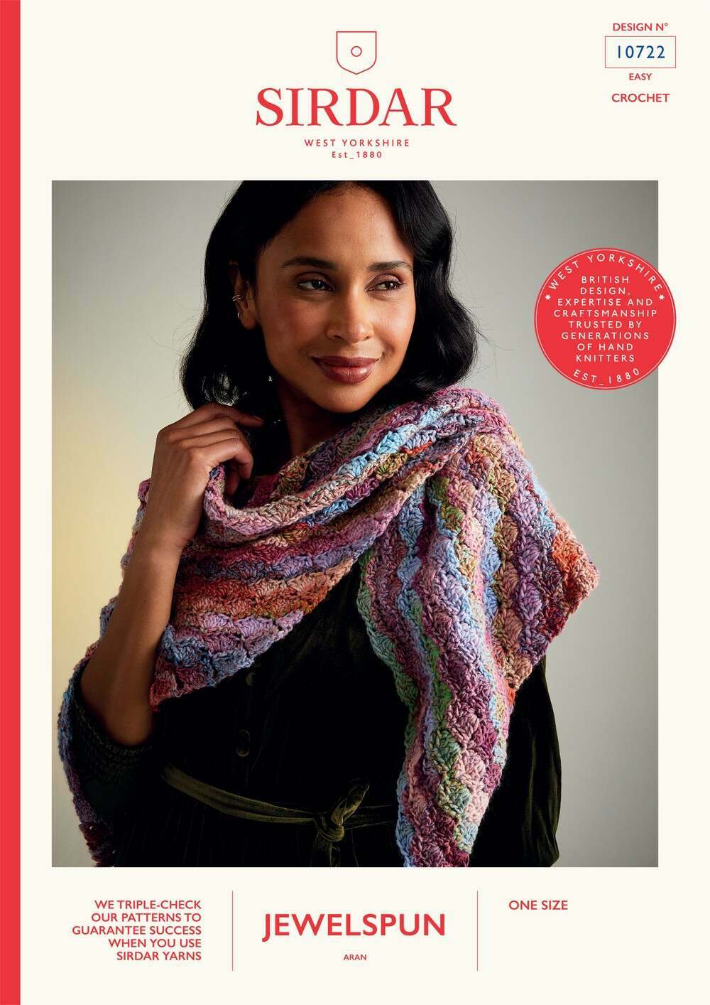 SIRDAR 10722  Shawl in Jewelspun