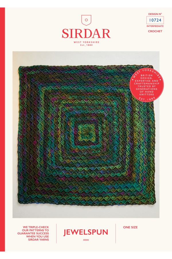 SIRDAR 10724 Blanket in Jewelspun