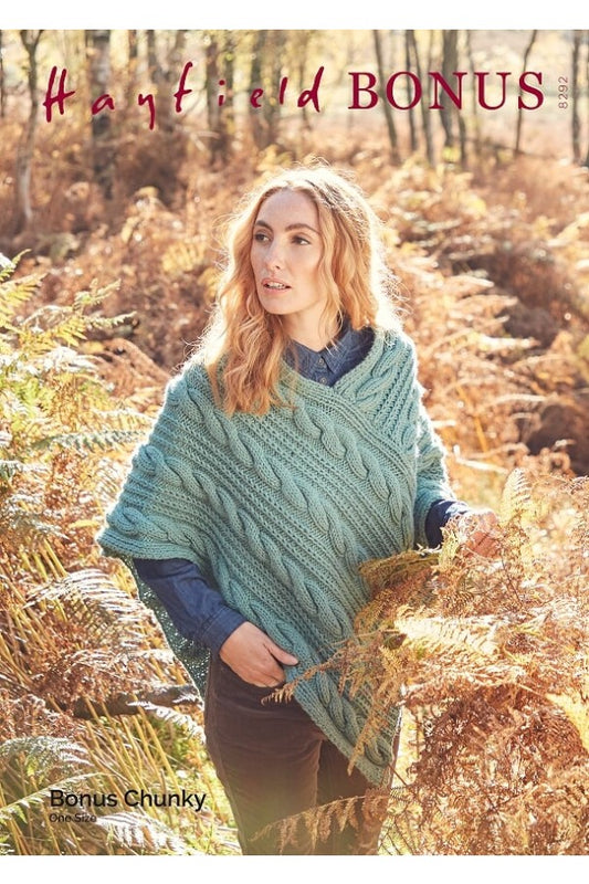 SIRDAR 8292  Poncho in Hayfield Bonus Chunky